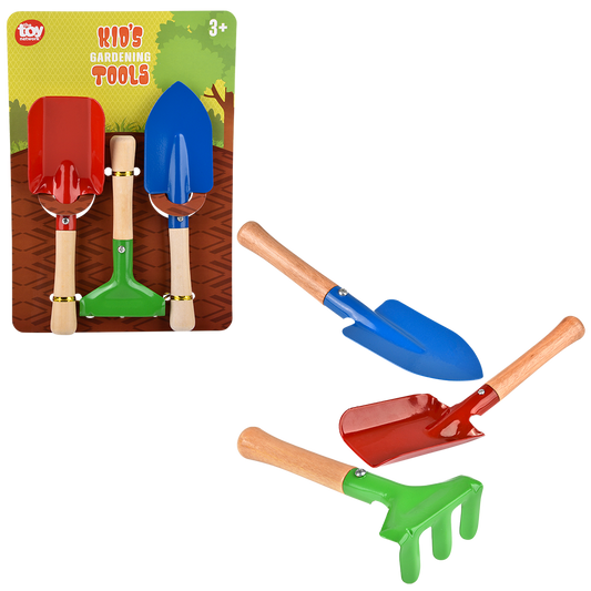 (T) KIDS 3PC GARDEN HAND TOOLS