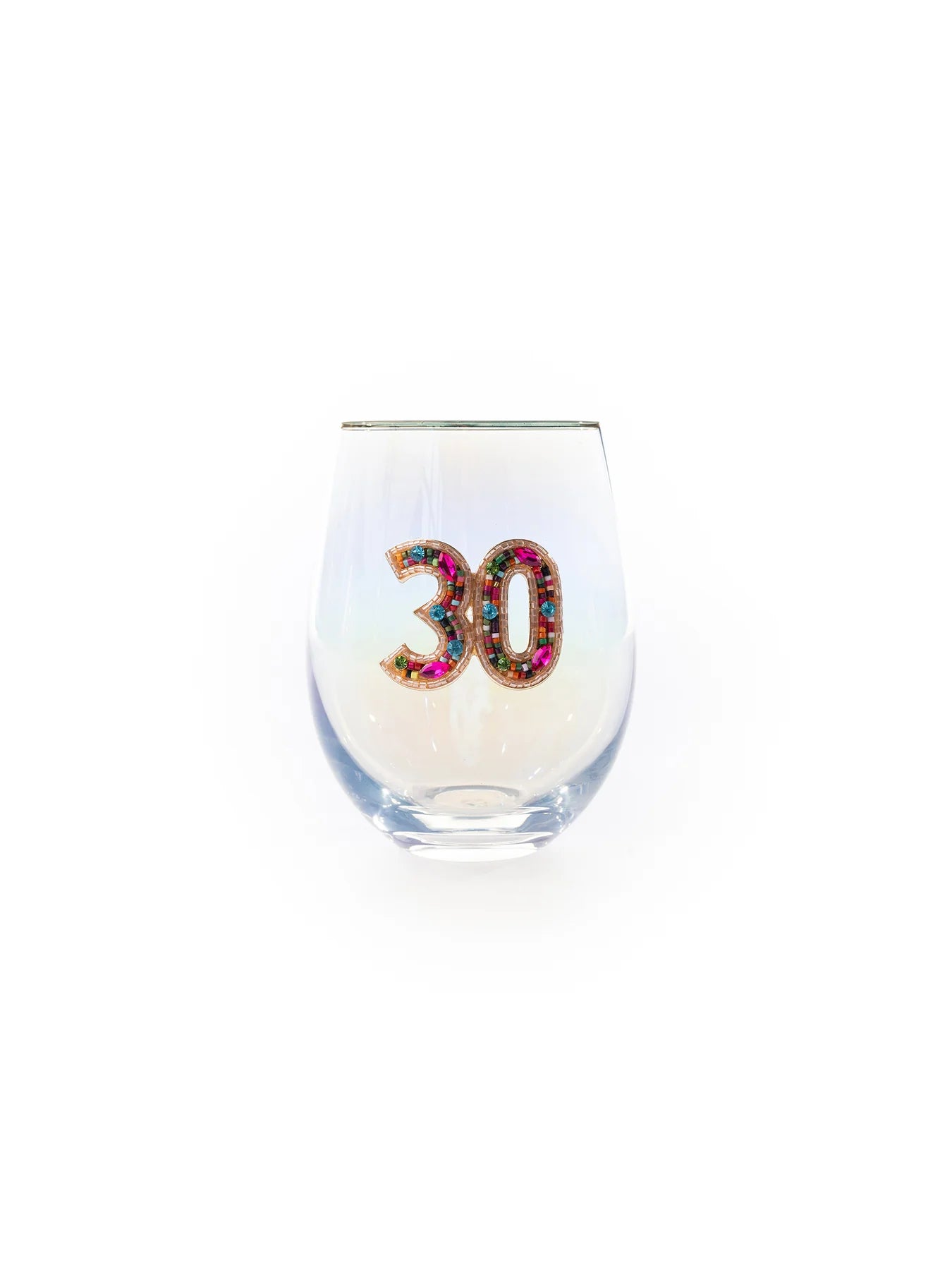 Rhinestone Stemless Wine Glass - 5 Styles