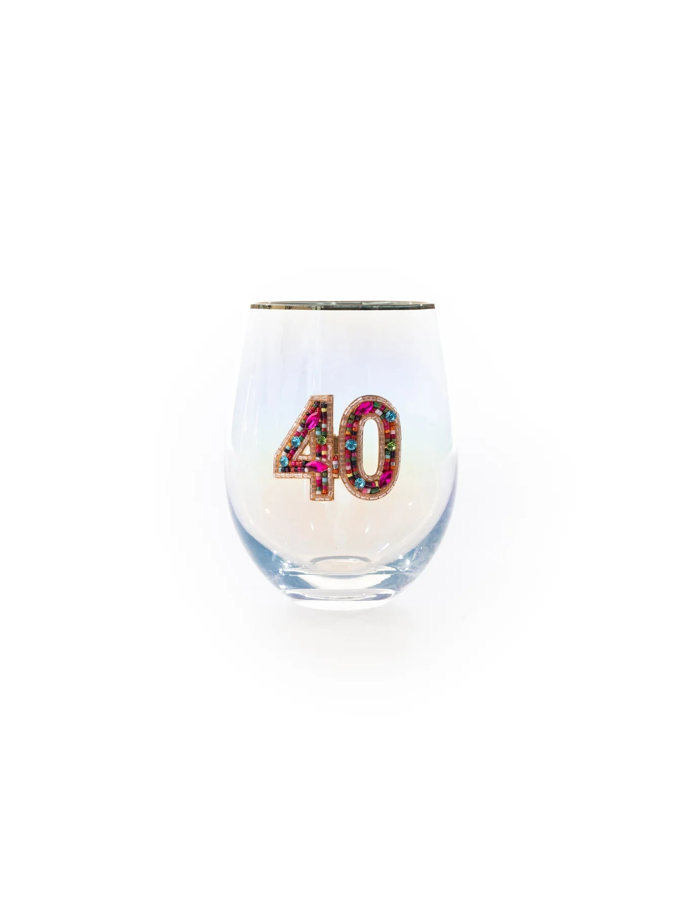 Rhinestone Stemless Wine Glass - 5 Styles
