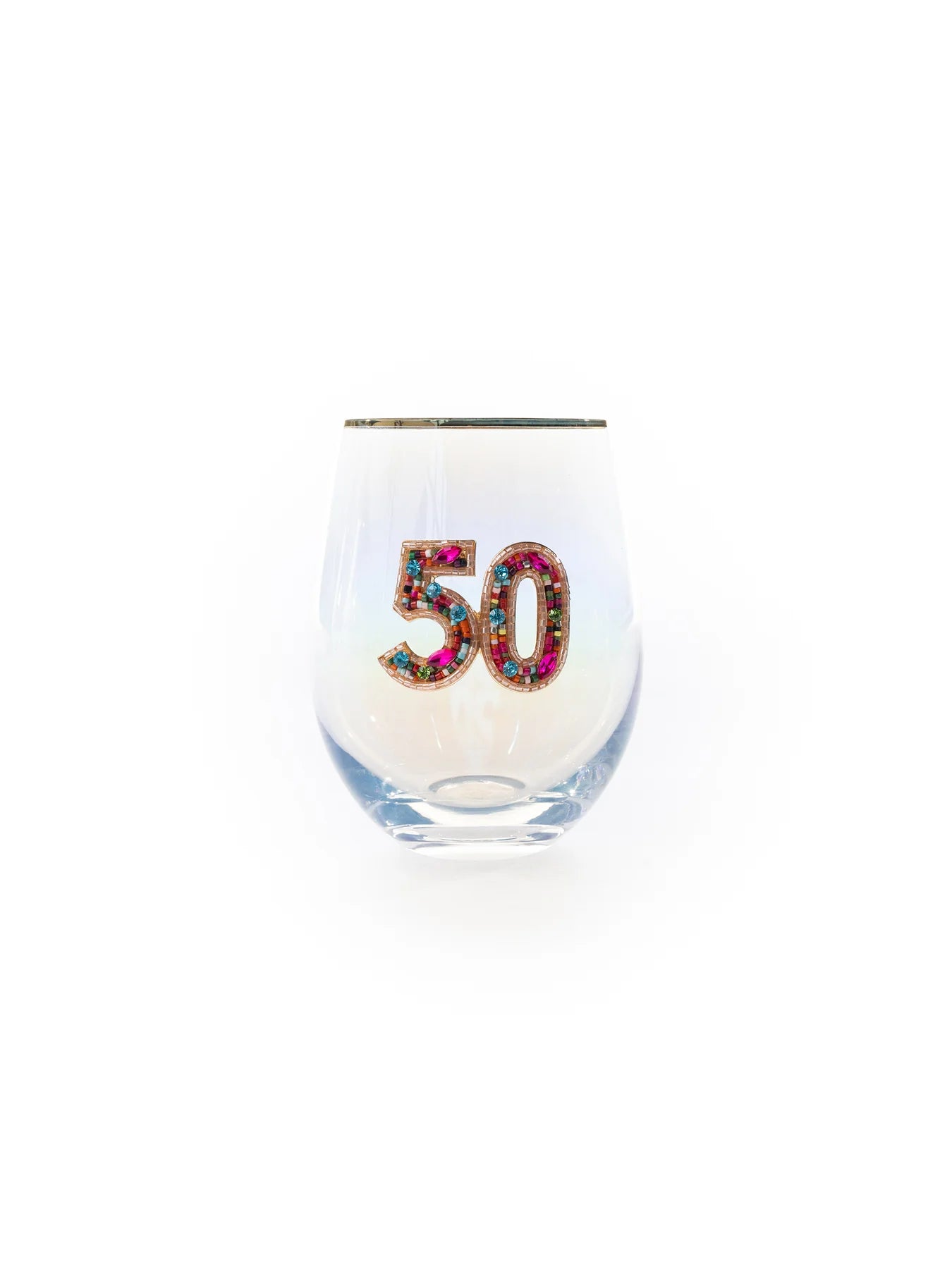 Rhinestone Stemless Wine Glass - 5 Styles