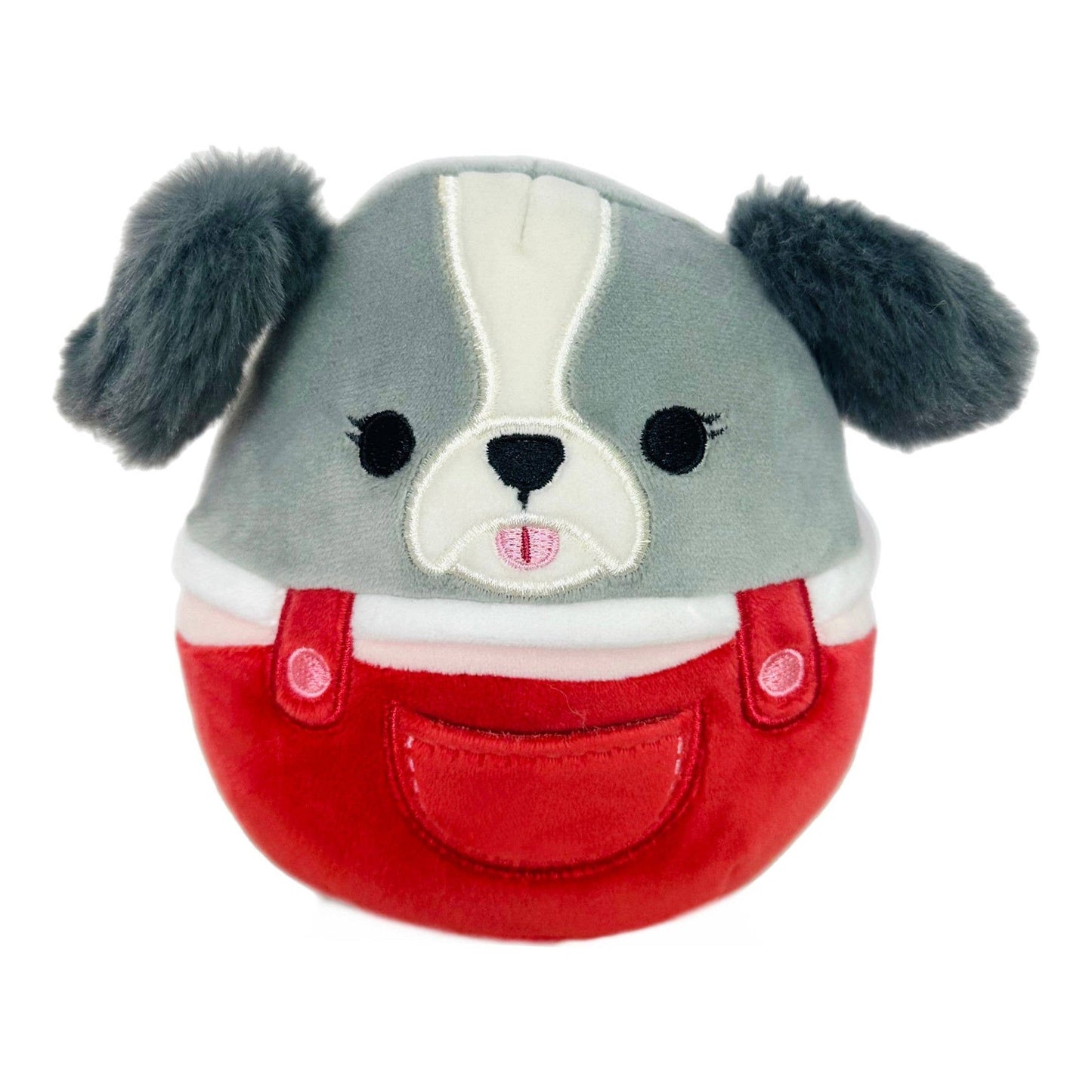 Squishmallow Plush Toy 5" Malu the Dog in Overalls