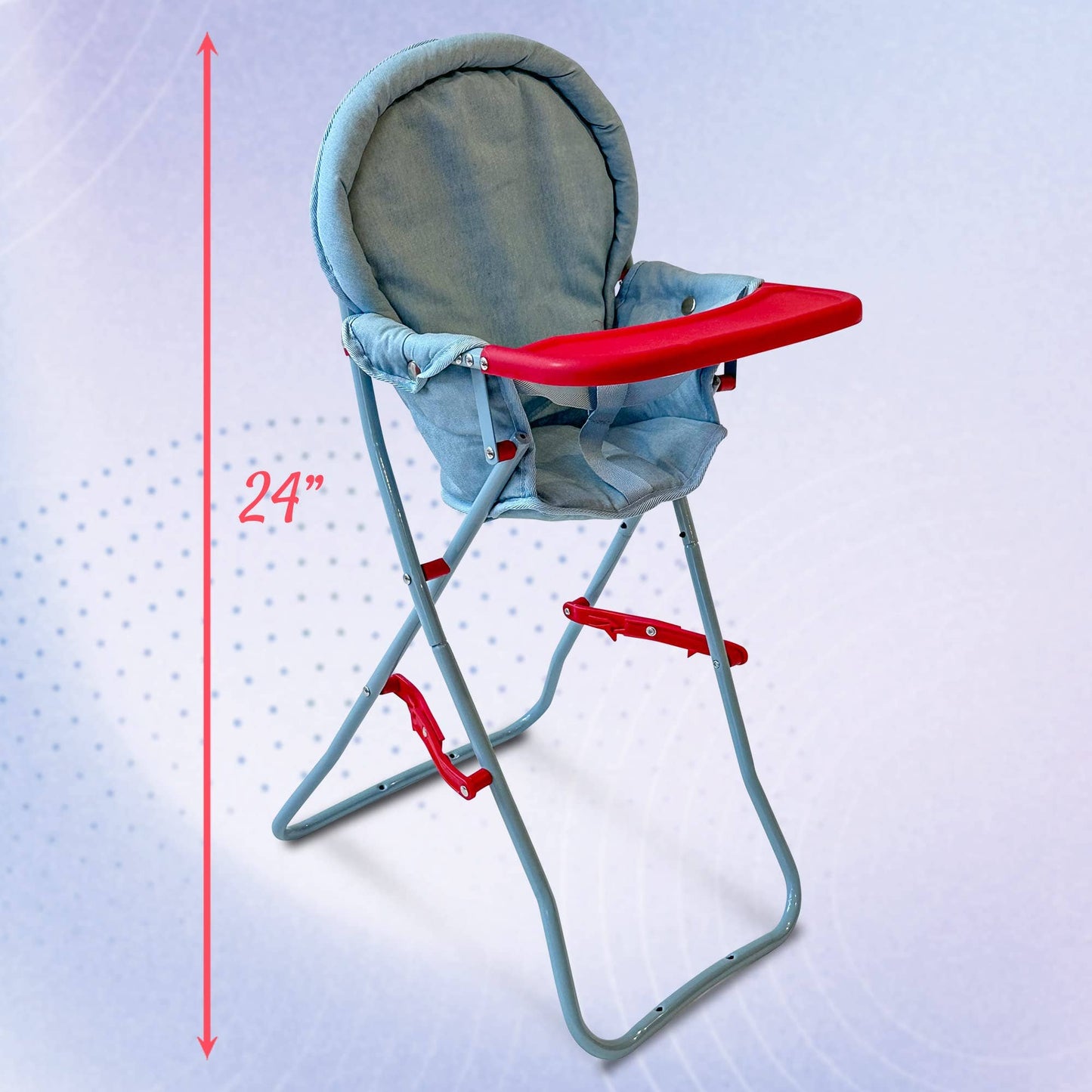 18" Doll High Chair Pink