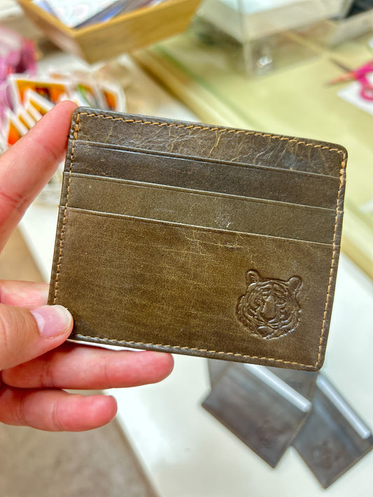 Tiger Leather Slim Wallet