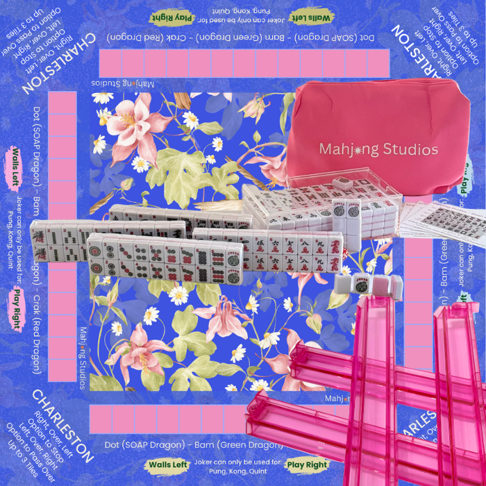 Mahjong Studios – Blush & Bamboo American Mahjong Bundle (166 Tiles)