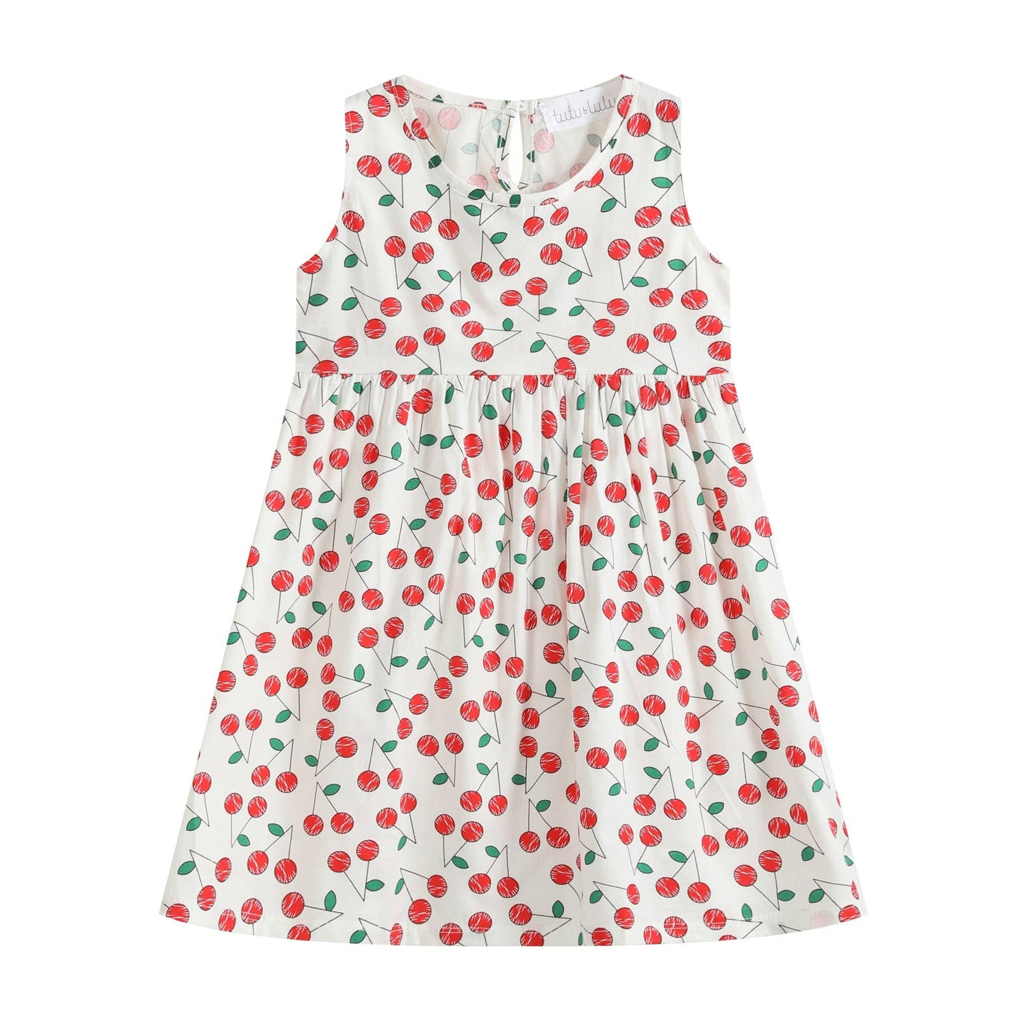 Tutu and Lulu - Red Lots of Cherries Sleeveless Dress