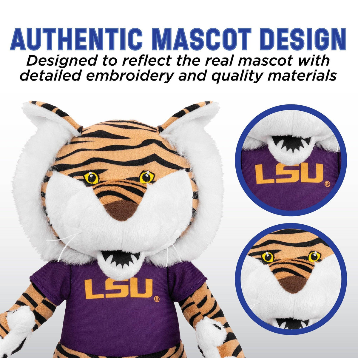 Bleacher Creatures LSU Tigers Mike the Tiger 18" Collegiate Mascot Plush Figure