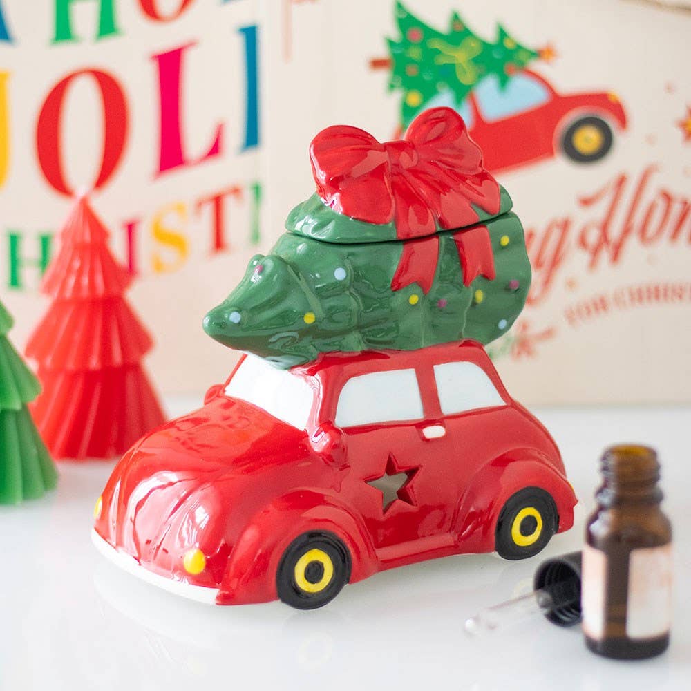 Classic Car with Christmas Tree Oil Burner and Wax Warmer