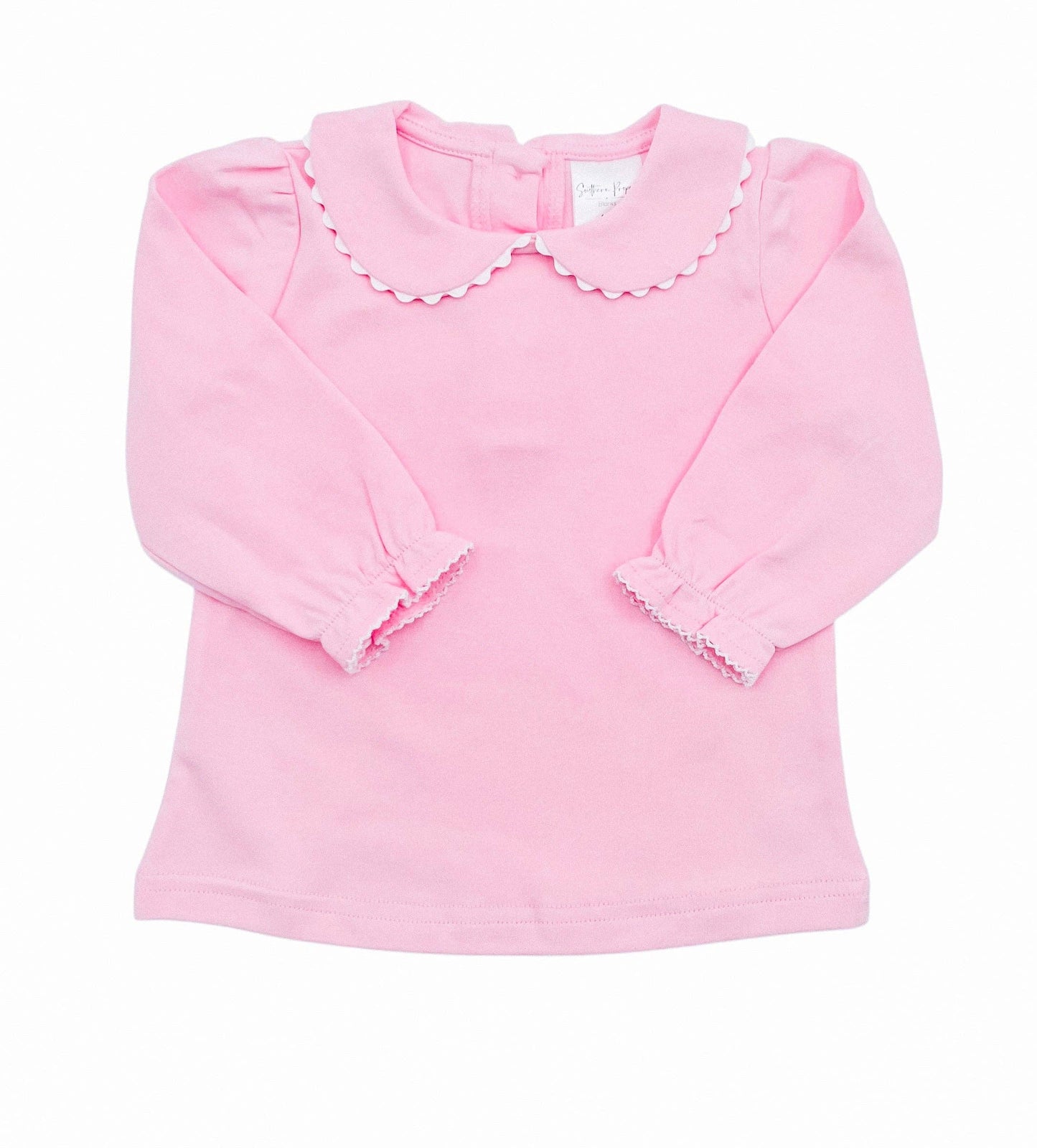 Shirt- Scalloped Collared LS