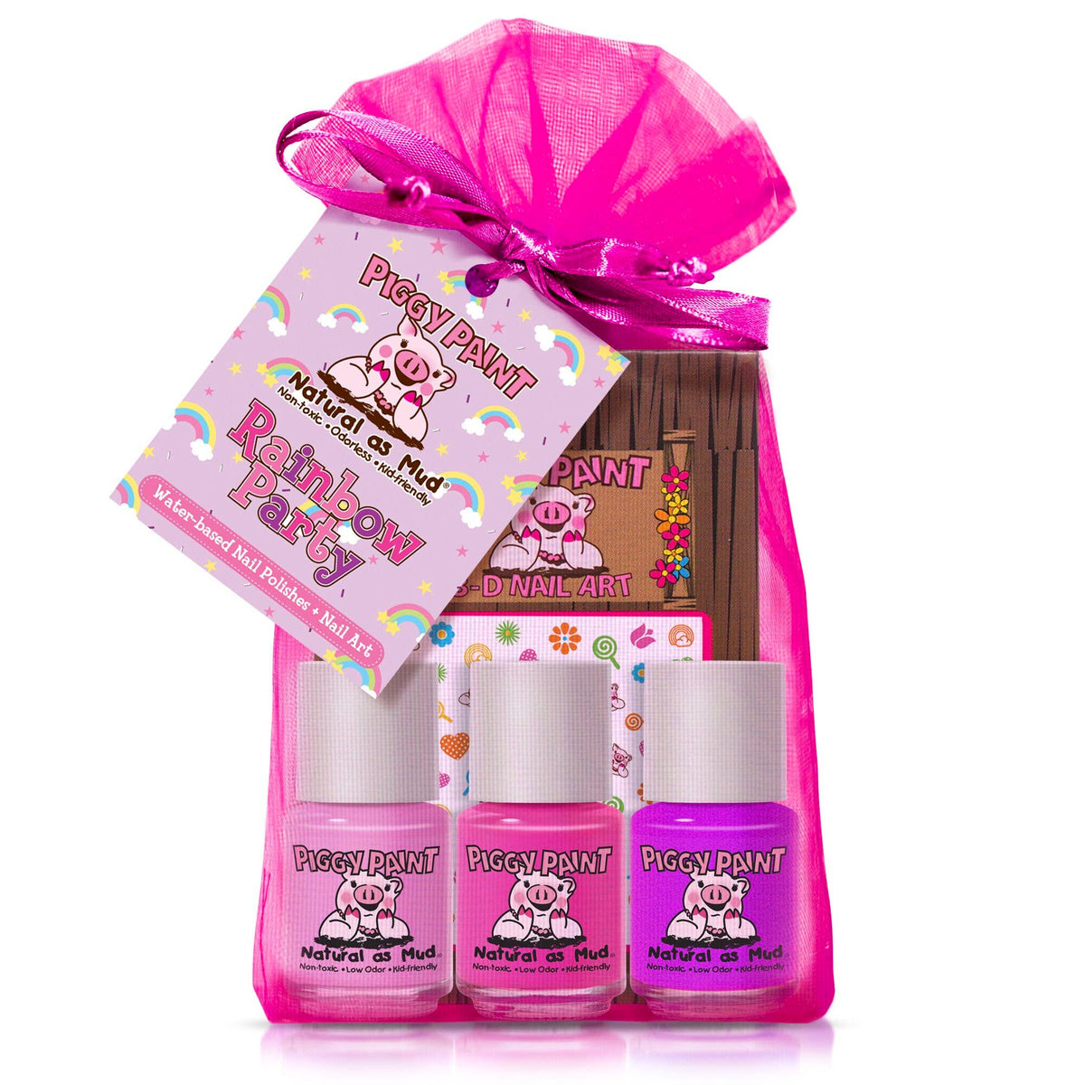 Rainbow Party Polish Set Non-Toxic Kids Nail Polish