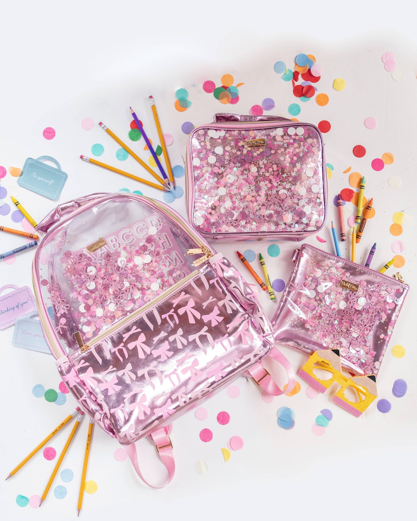 Bows and Confetti Backpack