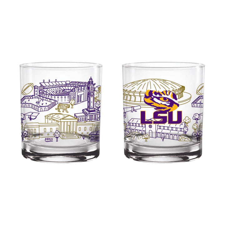 14oz LSU Glasses - 2 Styles