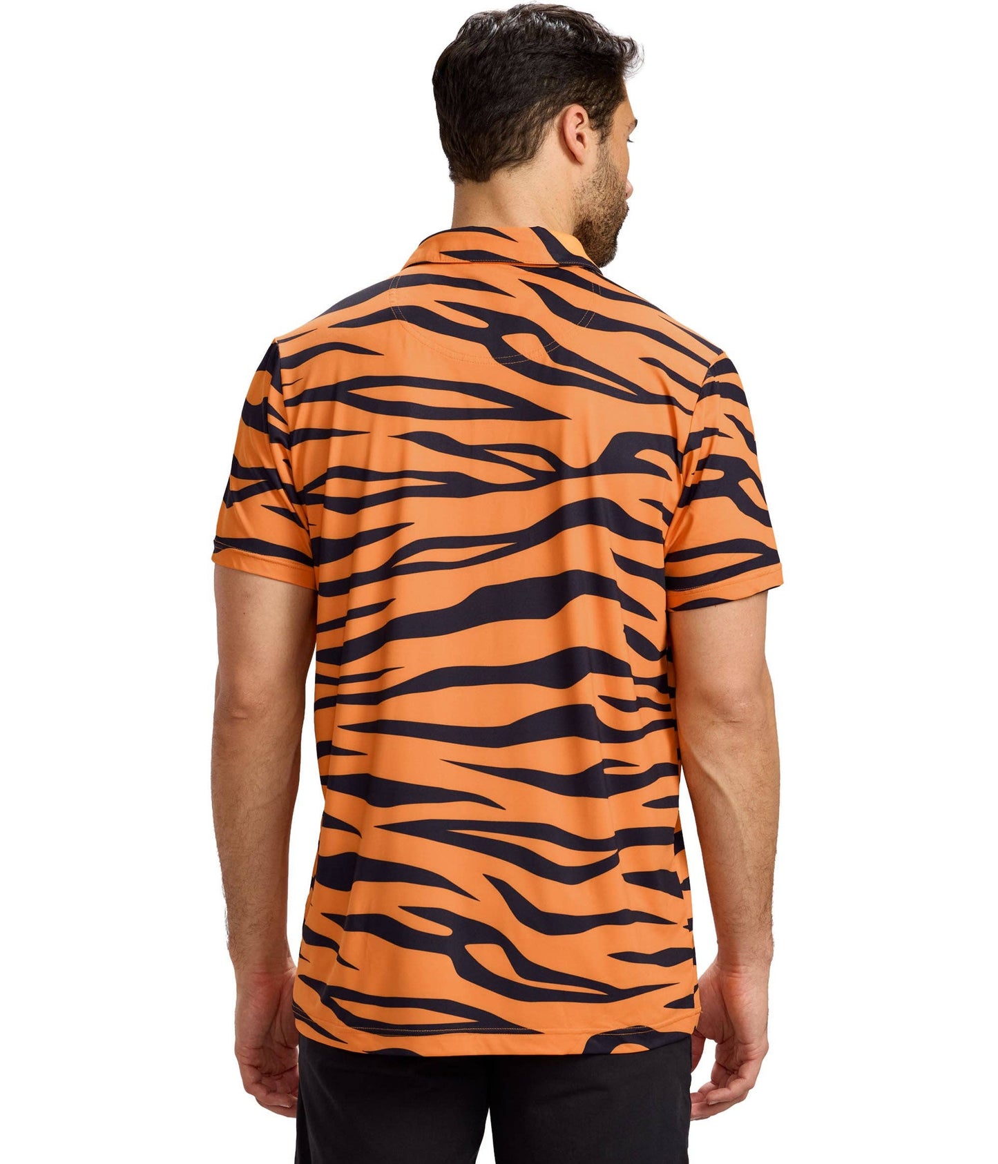 Tiger Men's Golf Polo - Funny Loud Print Golf Shirt
