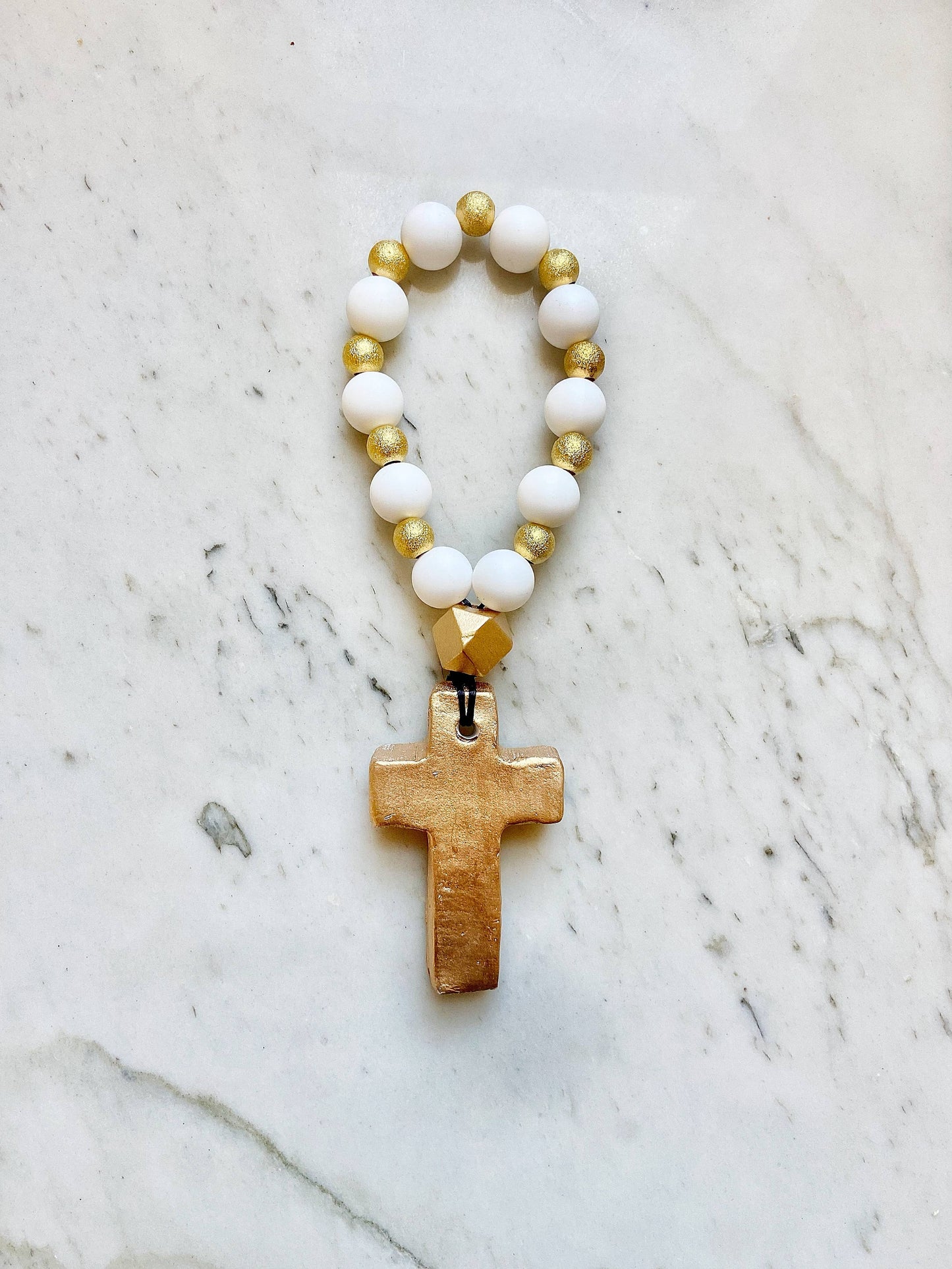 Prayer Beads with Gold - 4 Colors
