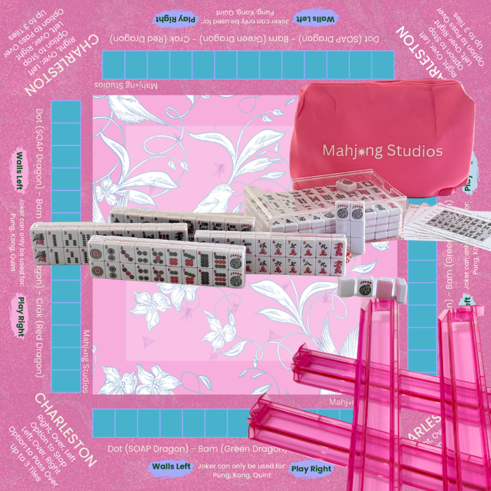 Mahjong Studios – Blush & Bamboo American Mahjong Bundle (166 Tiles)