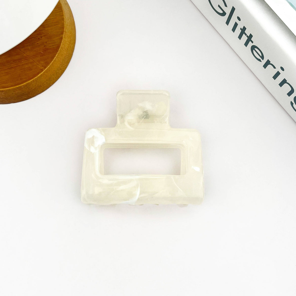Marble Pattern Square Clip, Classic Hair Clip