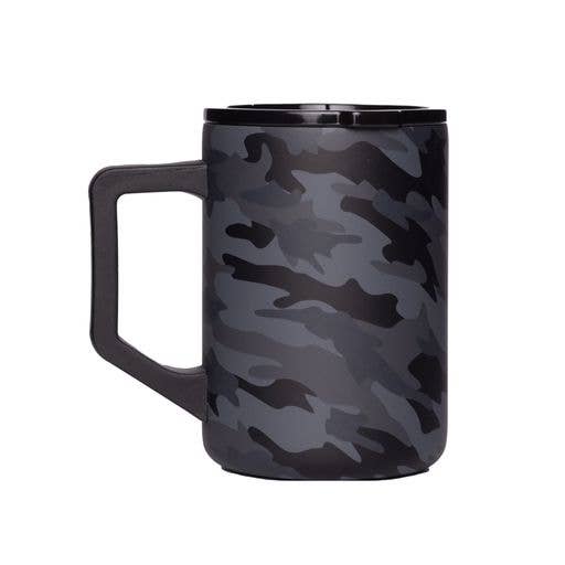 Summit Mug - 16oz Black Camo Stainless Steel