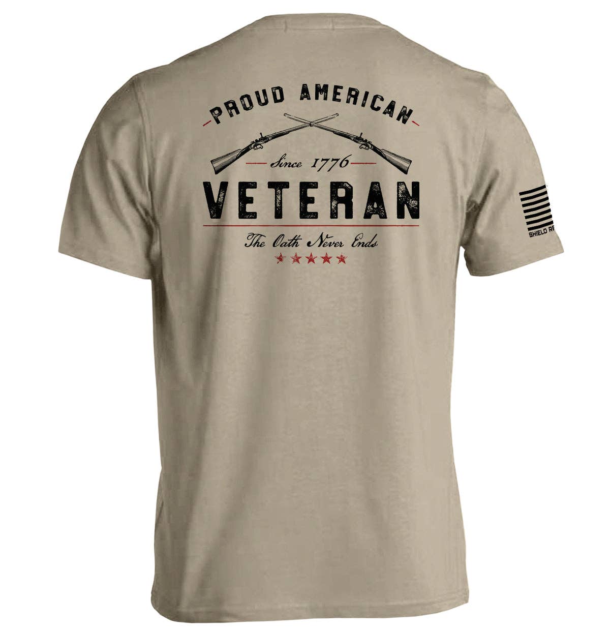 Proud American Veteran The Oath Never Ends T-Shirt