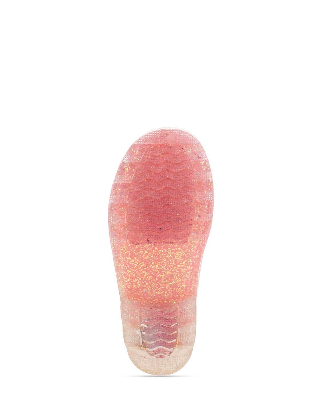 Kids Sparkle Metallic Lighted Rain Boots - Rainbow