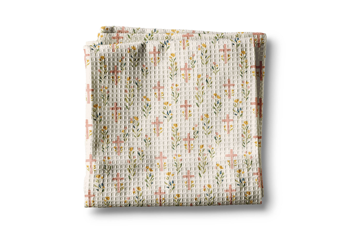 Pink Cross Kitchen Towel