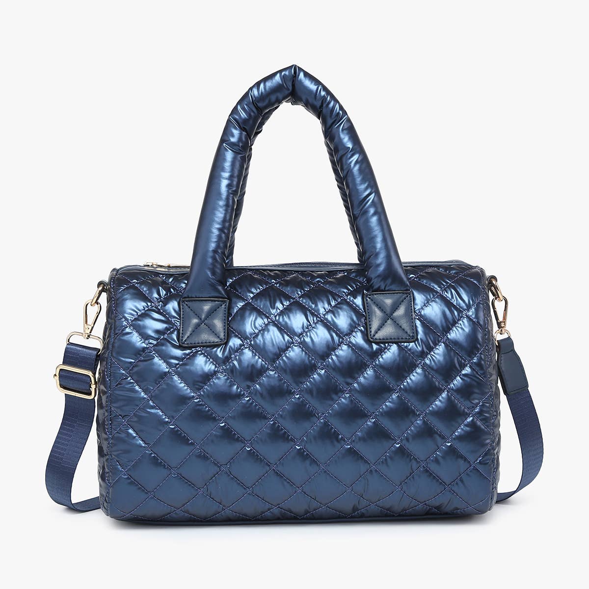 Trista Quilted Nylon Satchel/Tote