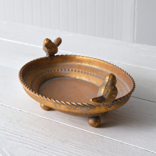Gold Bird Trinket Dish