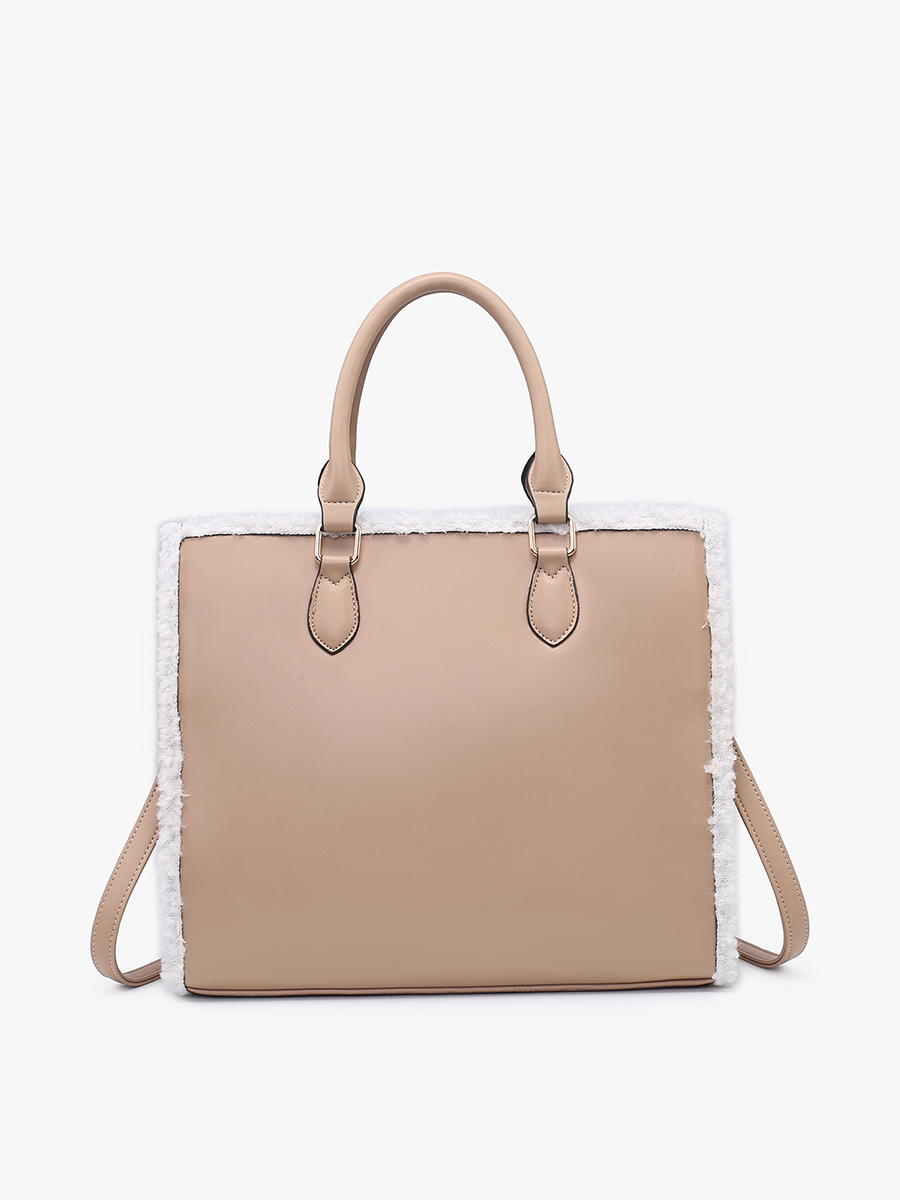 M2181 Bevin Sherpa Trim Tote