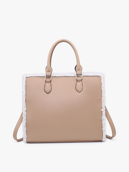 M2181 Bevin Sherpa Trim Tote