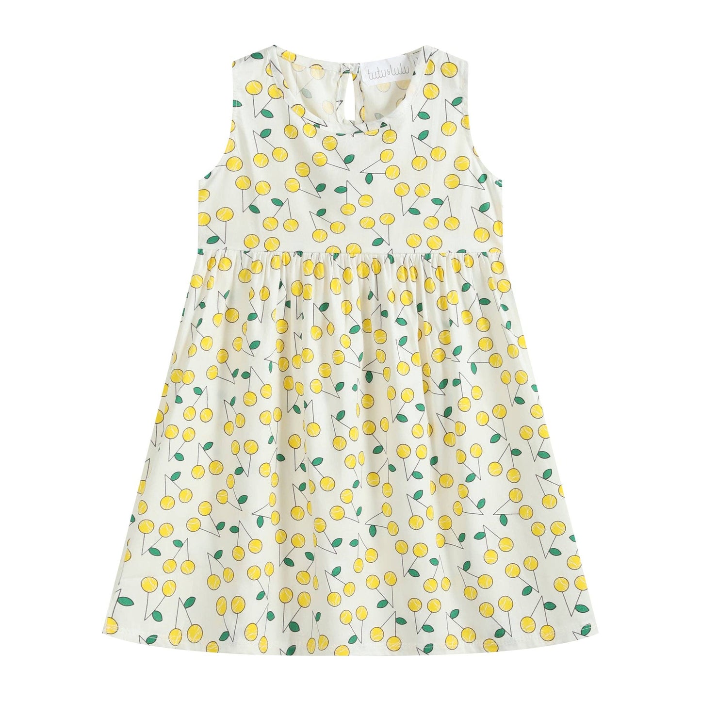 Tutu and Lulu - Yellow Lemons Sleeveless Dress
