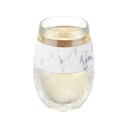 Wine FREEZE™ Cooling Cup Insulated w/ Cooling Gel - Marble
