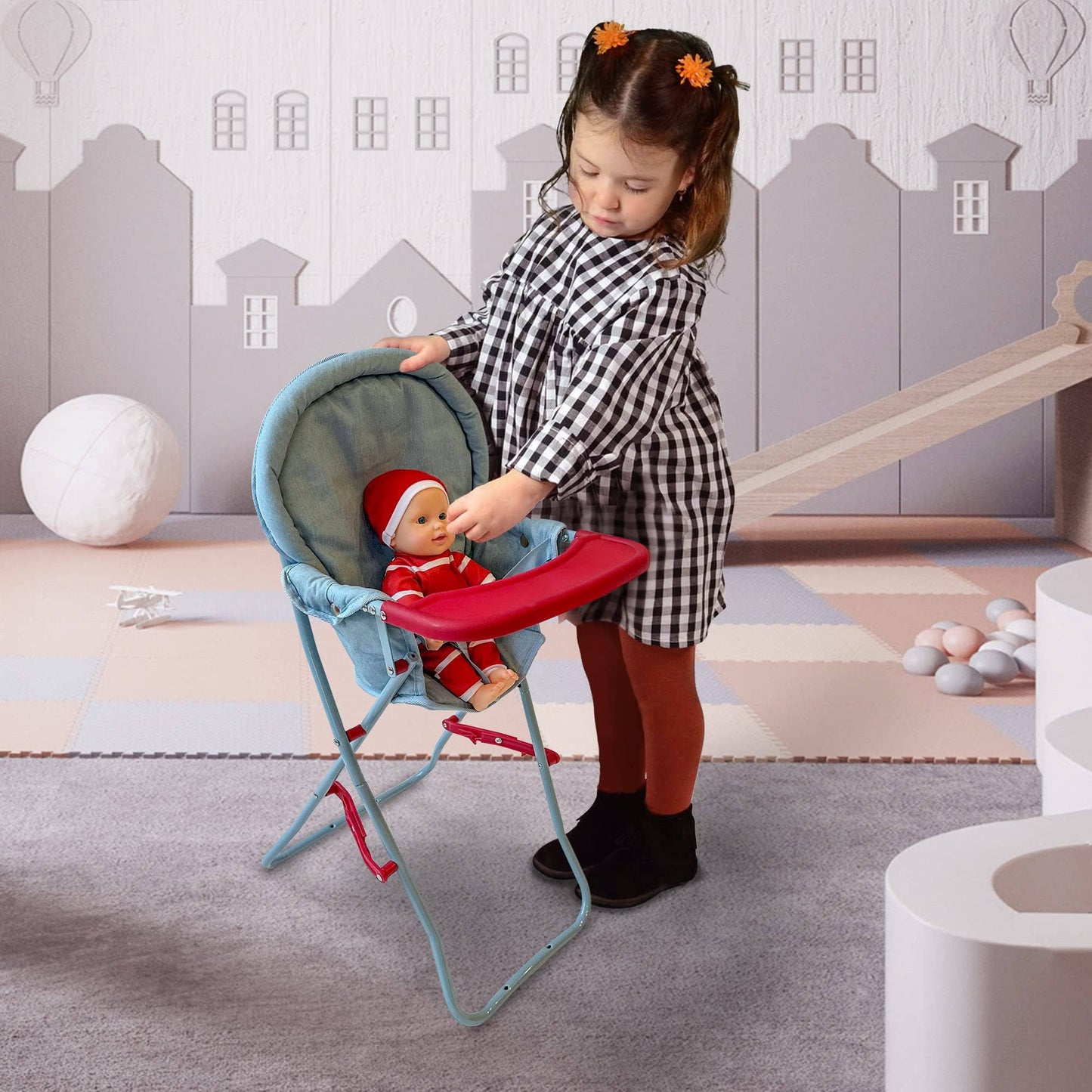 18" Doll High Chair Pink
