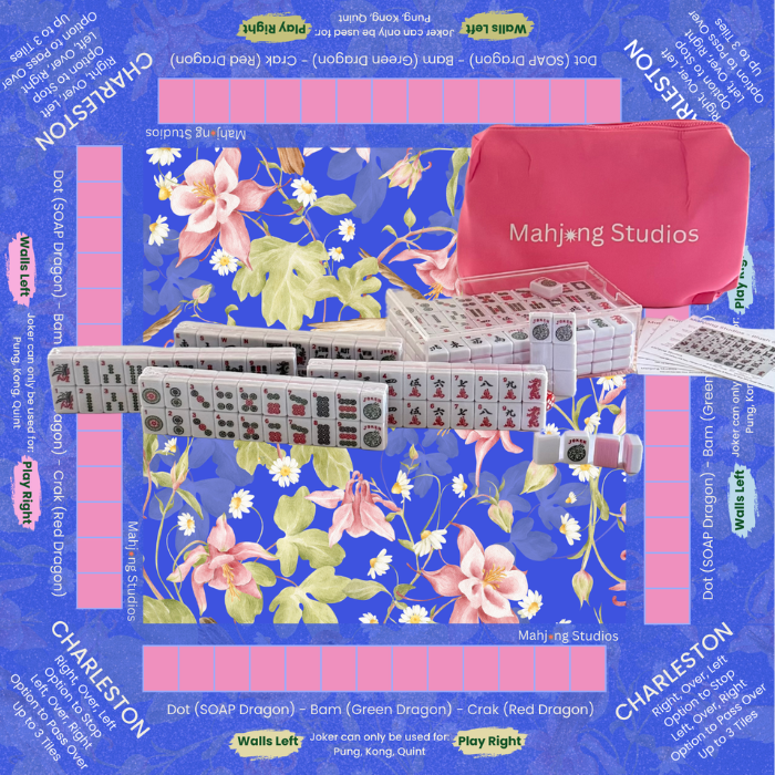 Mahjong Studios – Blush & Bamboo American Mahjong Bundle (166 Tiles)