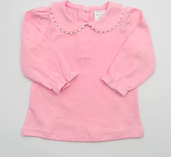 Shirt- Scalloped Collared LS