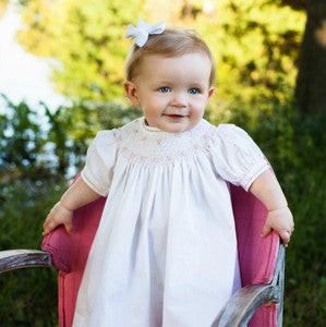 Pearl Flower Fly Sleeve Dress