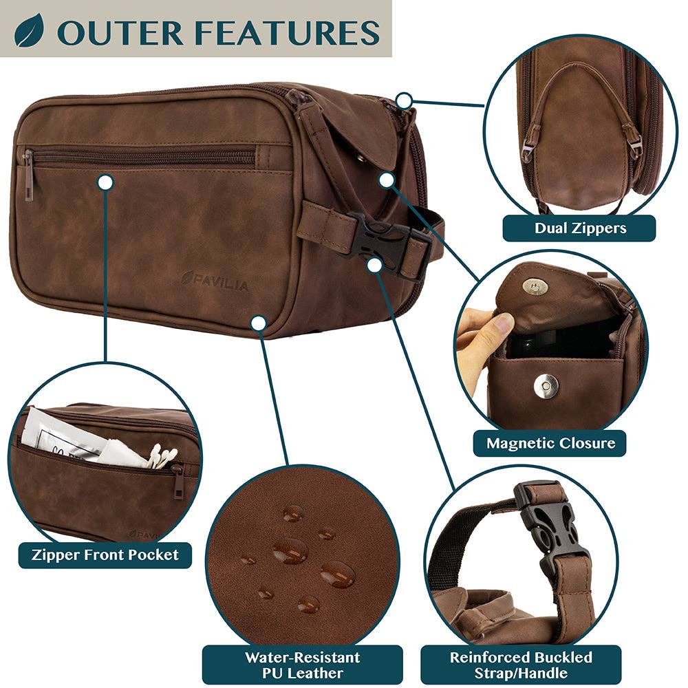 Men's Classic Dopp Kit Toiletry Bag