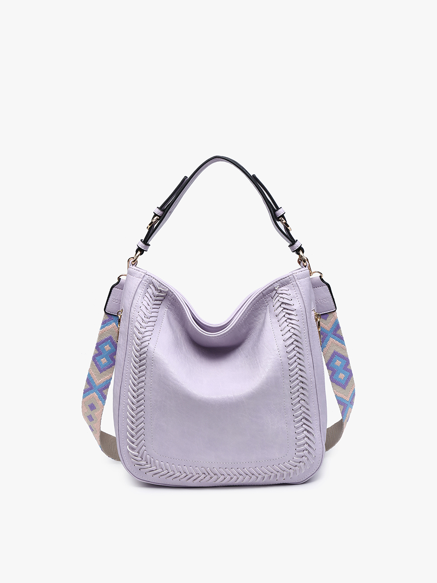 Aris Small Whipstitch Hobo w/ Guitar Strap