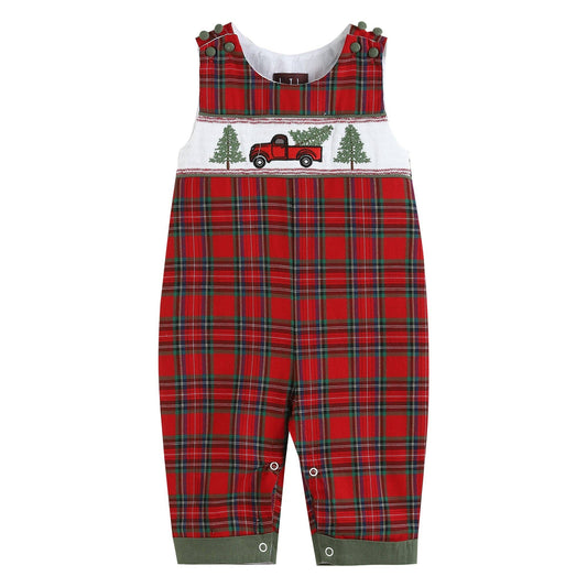 Plaid Christmas Truck & Tree Longall