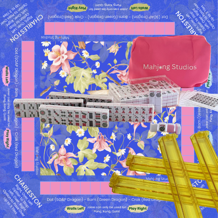 Mahjong Studios – Blush & Bamboo American Mahjong Bundle (166 Tiles)