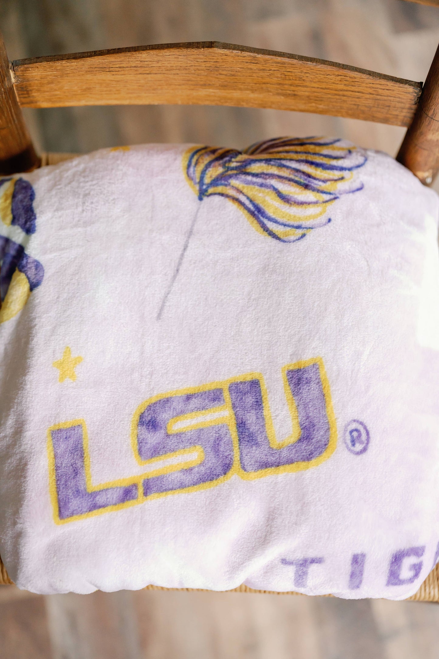 LSU Flannel Fleece Blanket, Collegiate