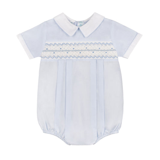 Boys Wave Smocked Romper