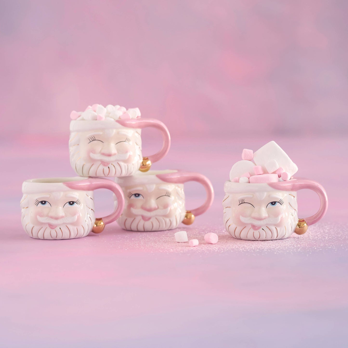 Glitterville Papa Noel Ceramic Mug