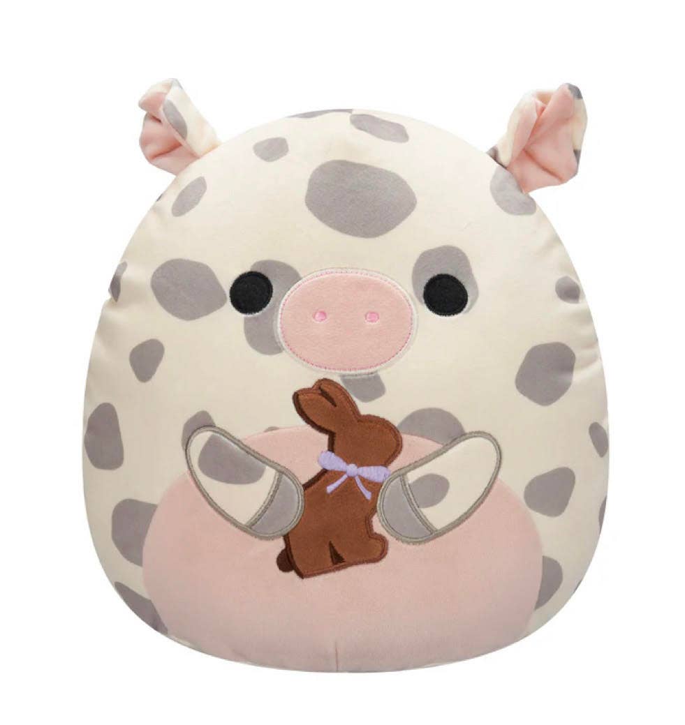 Squishmallow Easter Plush Toy 8" Rosie Pig w/Chocolate Bunny