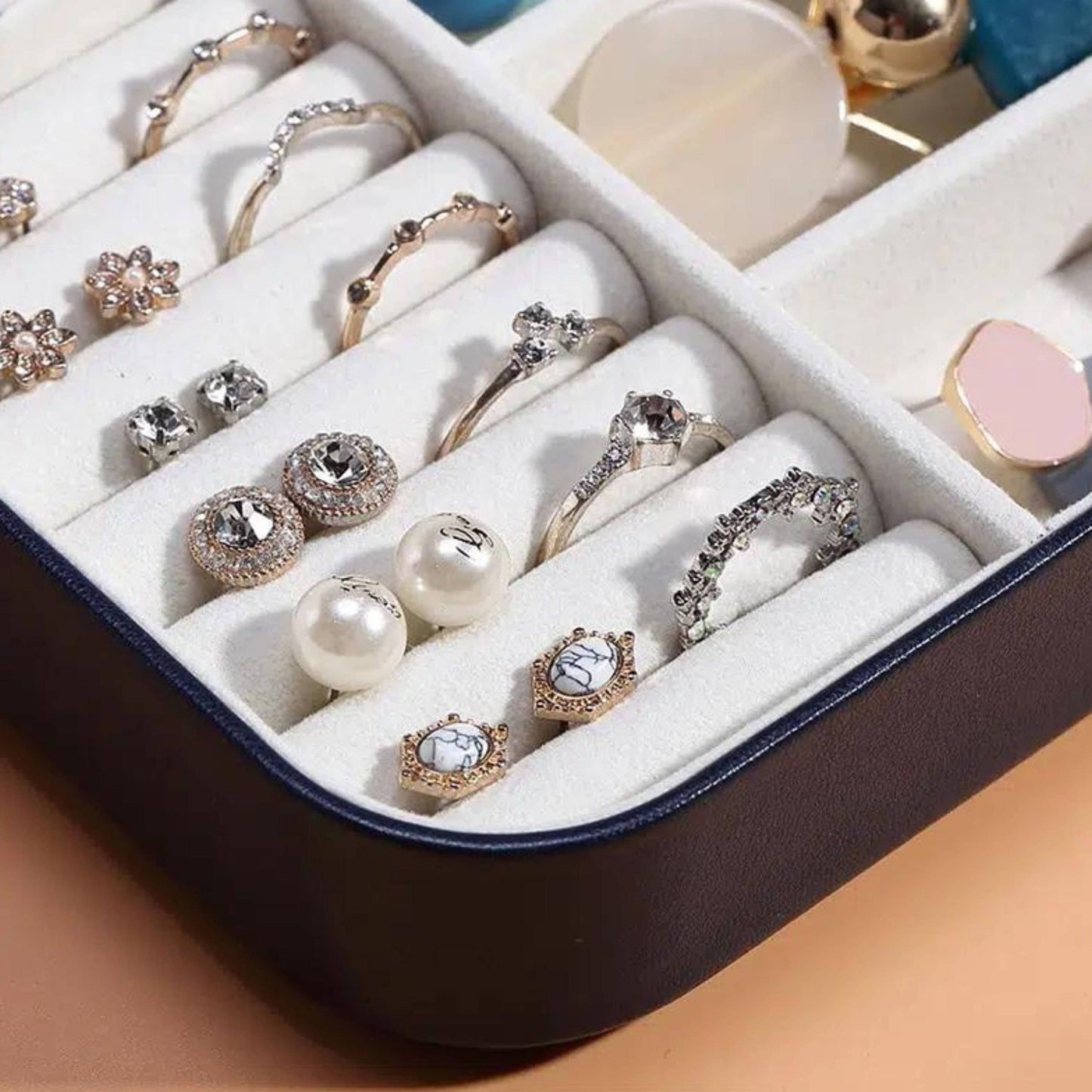 Portable Travel Jewelry Box, Jewelry Storage Organizers