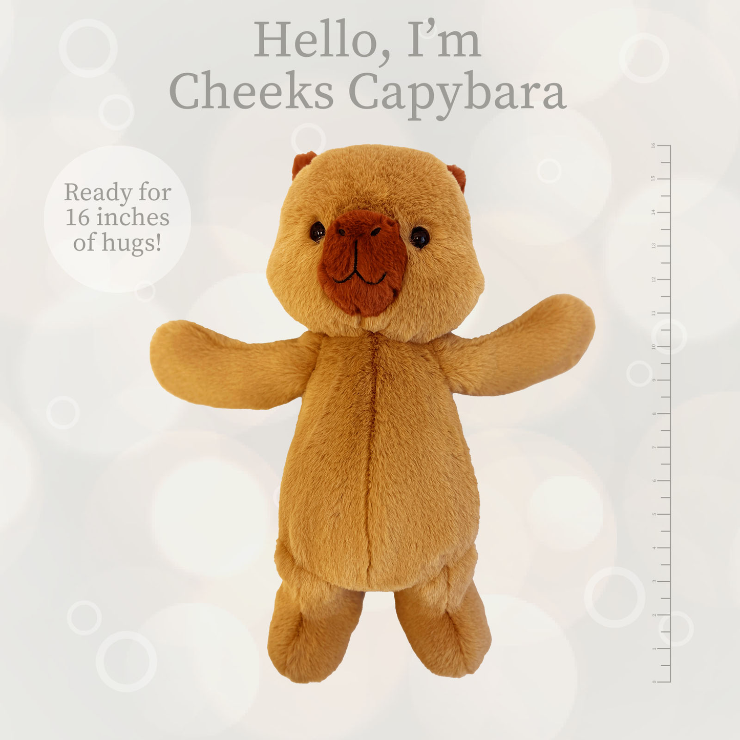 World's Softest Lushees 16" - Cheeks Capybara