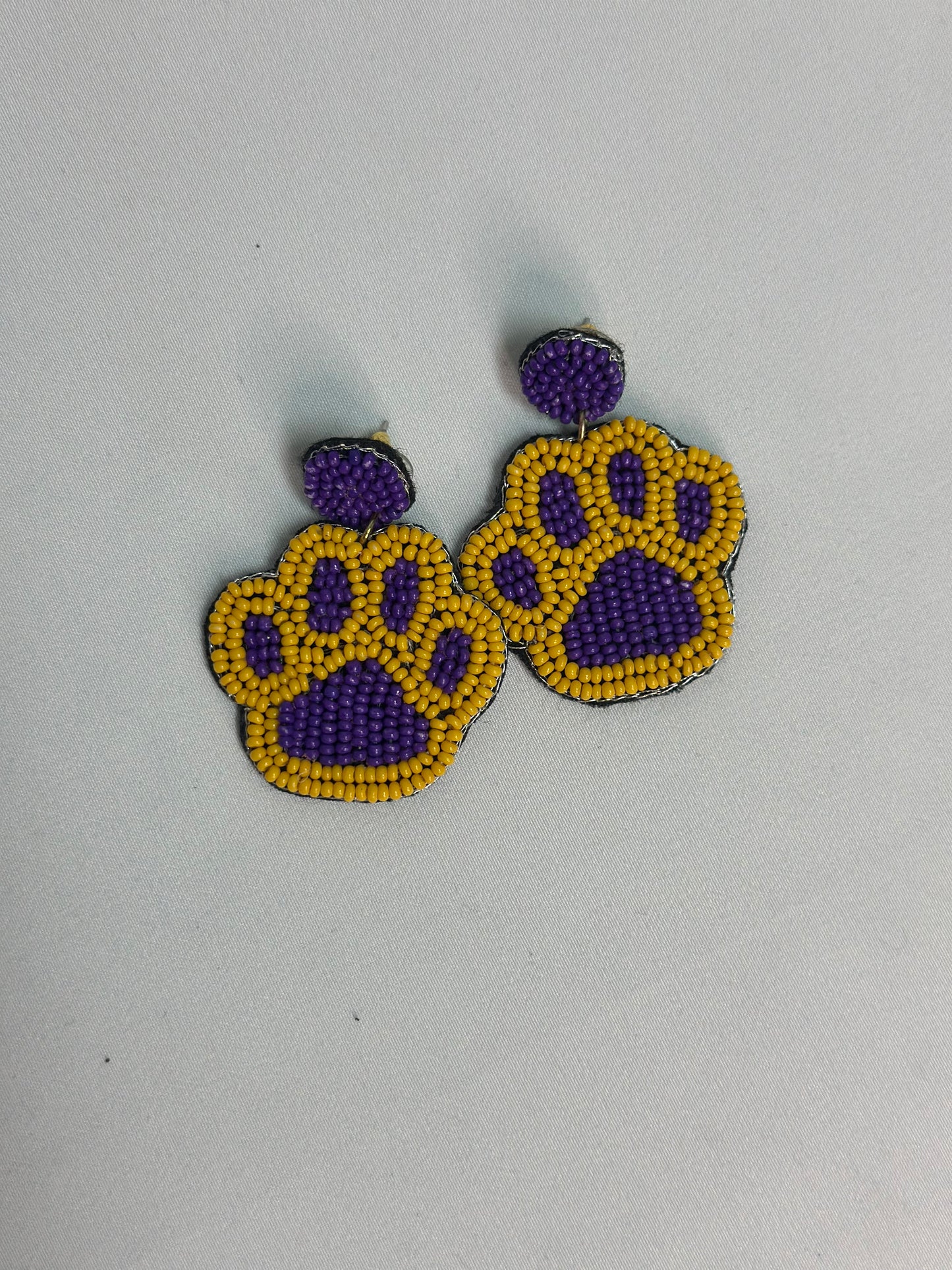 Purple & Gold Gameday Earrings