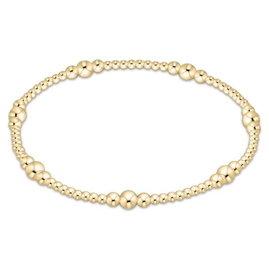 E Newton Purpose Gold 4mm Bead Bracelet