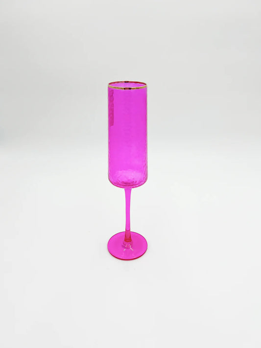 Rainbow Champagne Flutes