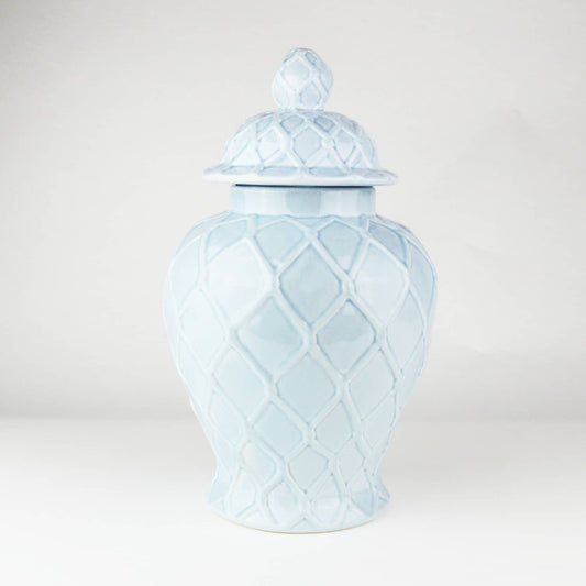 Large Light Blue Ginger Jar