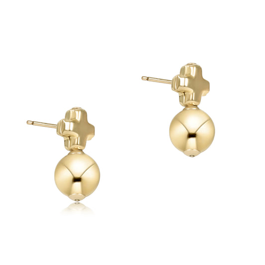 Signature Cross Small Mixed Metal Stud - 2 Styles