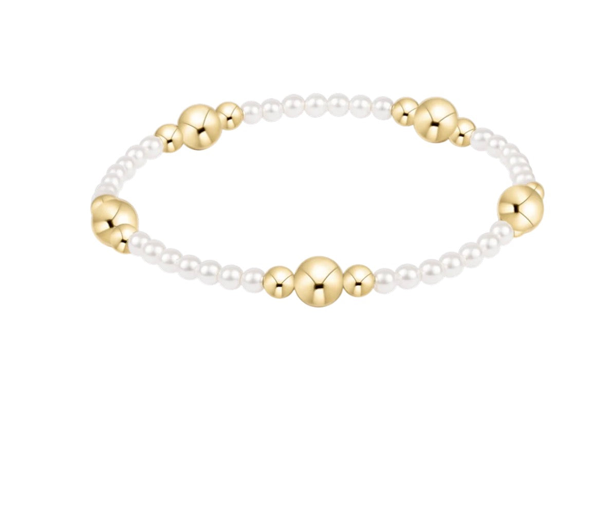 Enewton purpose gold 6mm pearl bracelet