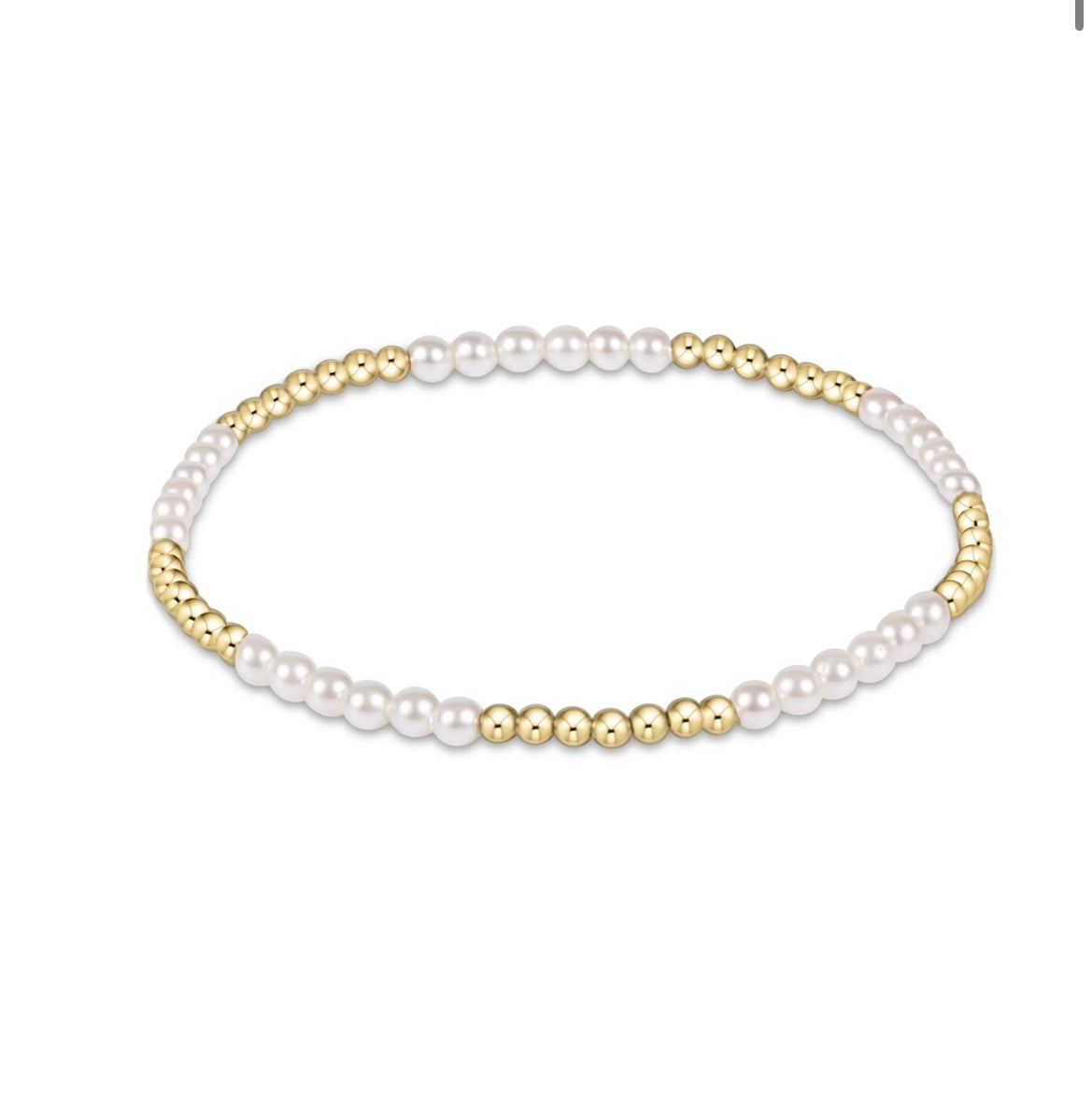 Enewton Classic Blissful Pattern 2.5mm Bead Bracelet - 3mm Pearl